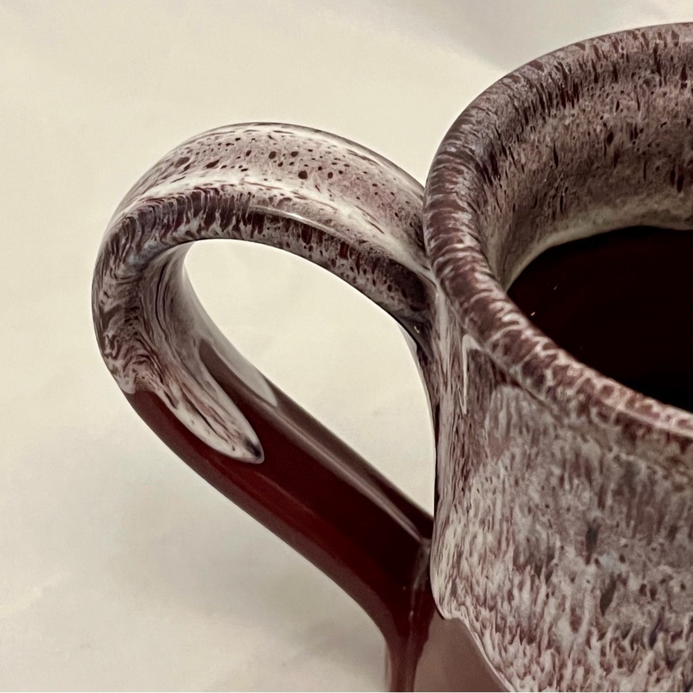 Deneen Pottery Mug, Spring Hill Country Club Burgundy/White Glaze, EUC - Picture 7 of 10